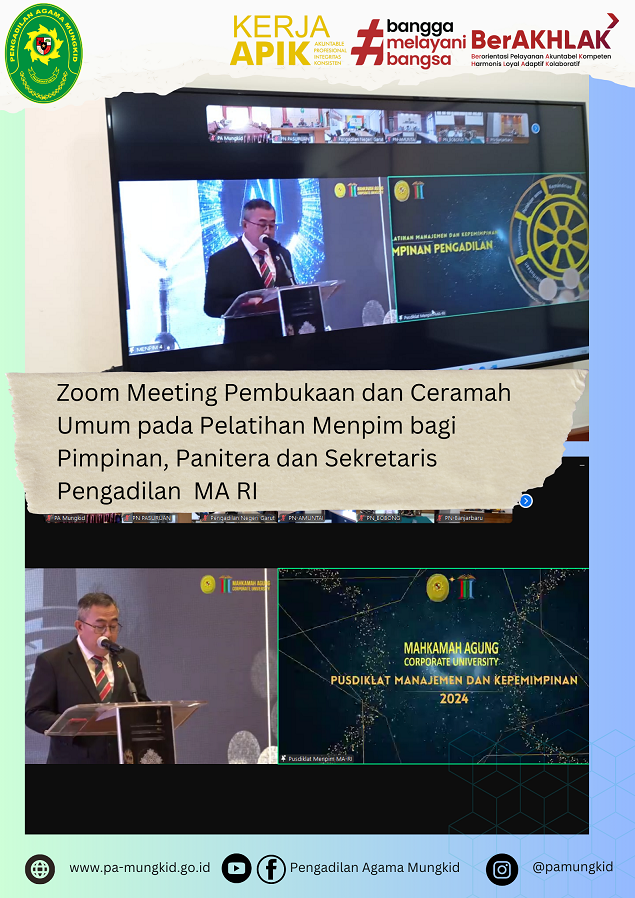 zoom pembukaan menpim ceramah umum 1