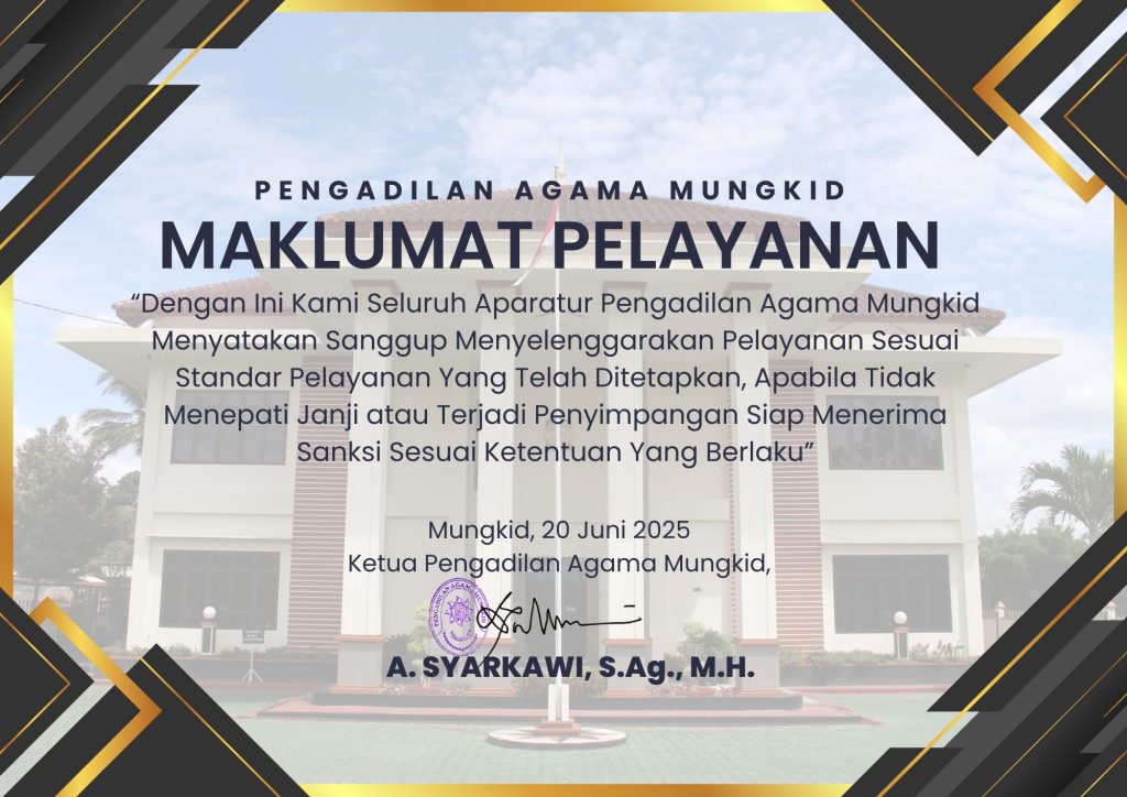 Maklumat Pelayanan 2025 syarkawi