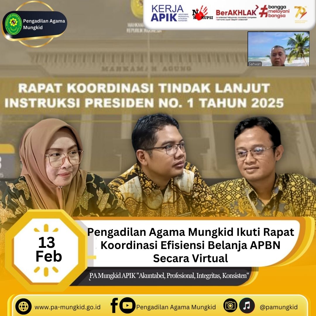 Zoom Efisiensi Anggaran Mahkamah Agung RI